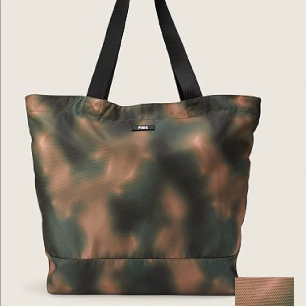 Victoria’s Secret PINK WEEKENDER TOTE ZIP CLOSURE Bleach Dye Tie Dye
